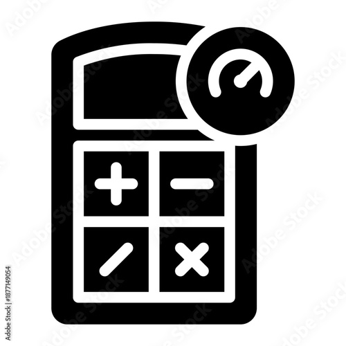 performance glyph icon