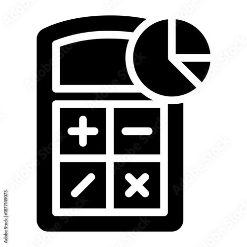 pie chart glyph icon