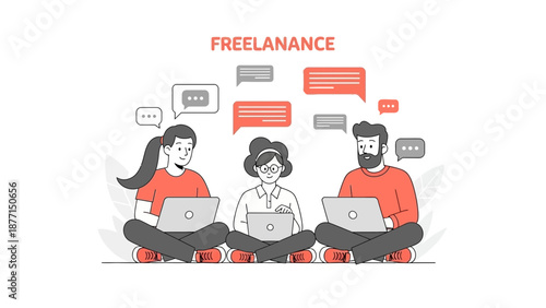 Freelance Team Collaboration Online Chat Communication