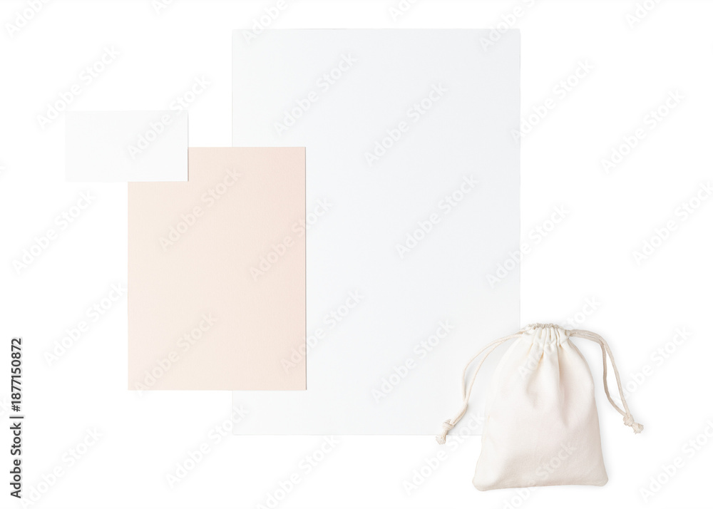 Fototapeta premium Feminine corporate identity png cut out, professional business branding flat lay design