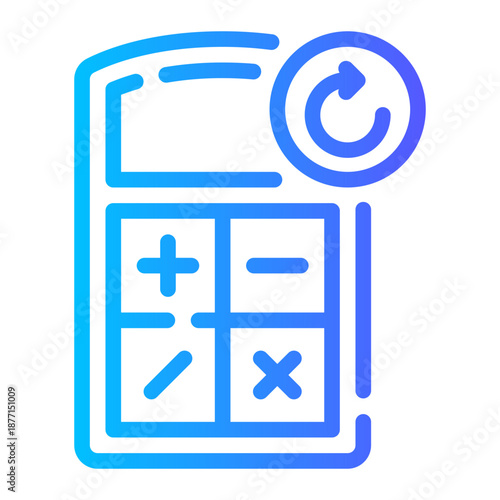 circular arrow gradient icon