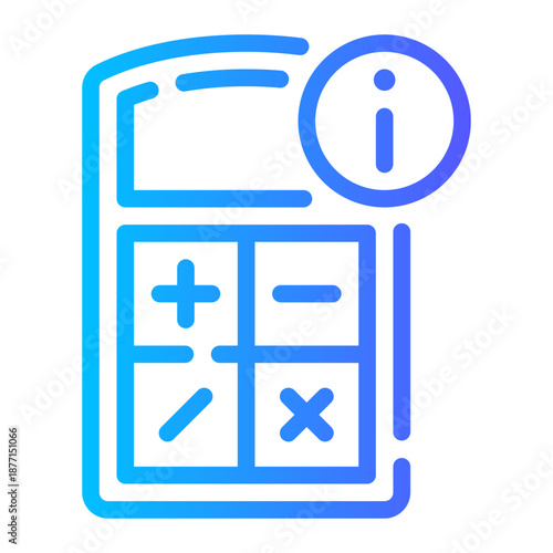 info gradient icon