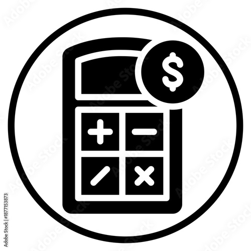 money glyph icon