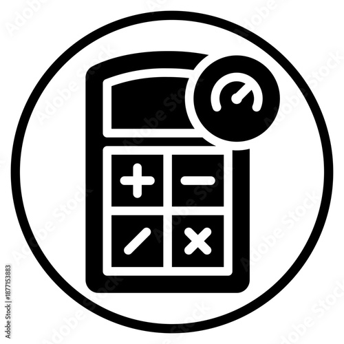 performance glyph icon