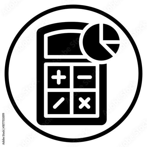 pie chart glyph icon