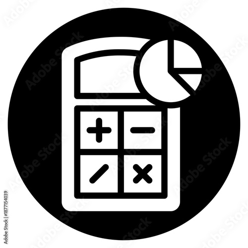 pie chart glyph icon