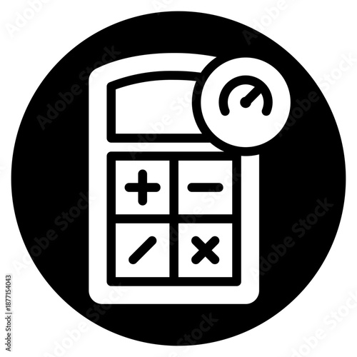 performance glyph icon