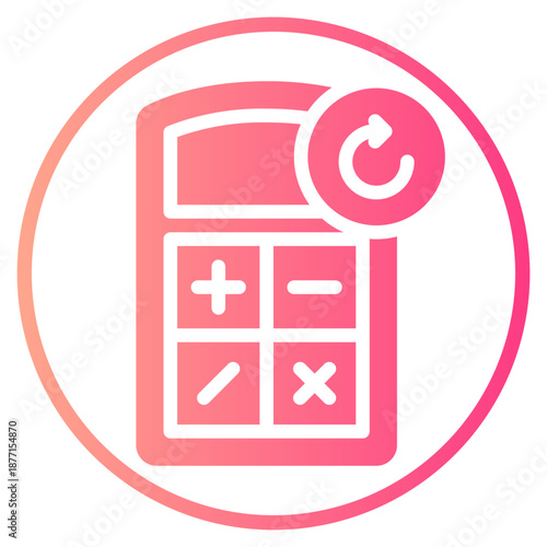 circular arrow gradient icon