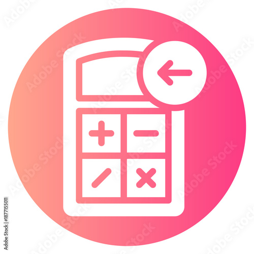 left arrow gradient icon