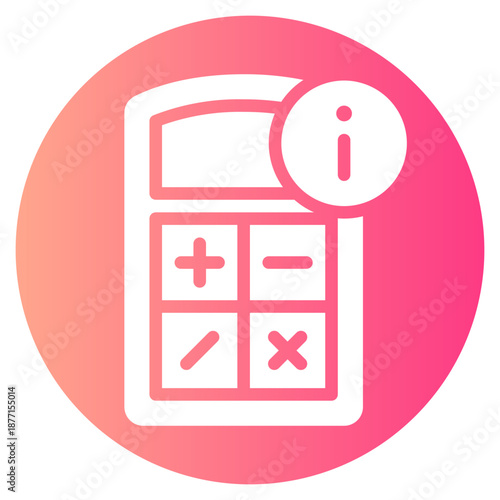 info gradient icon