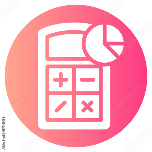 pie chart gradient icon