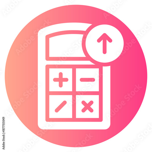 up arrow gradient icon