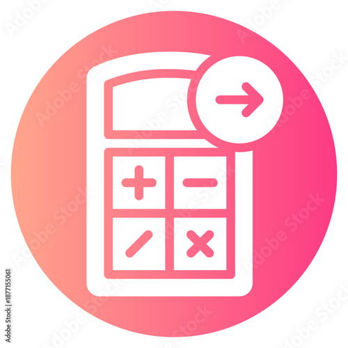 right arrow gradient icon