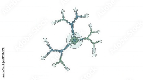 Innovative Chemical Structure Illustration for Scientific and Educational Use