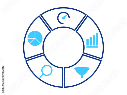 Big data icon. Artificial Intelligence icon. Outline icon style. Simple vector illustration in modern thin line style.