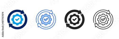 Consistency Icon Set Different Style Collection.
