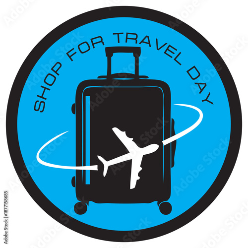 Shop For Travel Day sticker