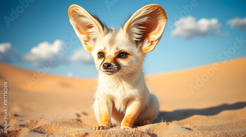Fennec Fox Portrait – Small Desert Fox with Large Ears