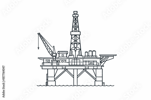 Plataforma petrolera en alta mar
