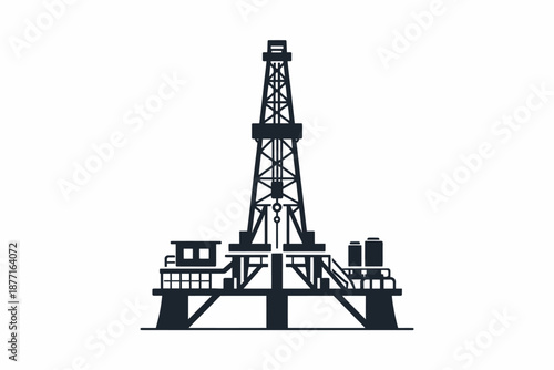 Plataforma de perforación en tierra