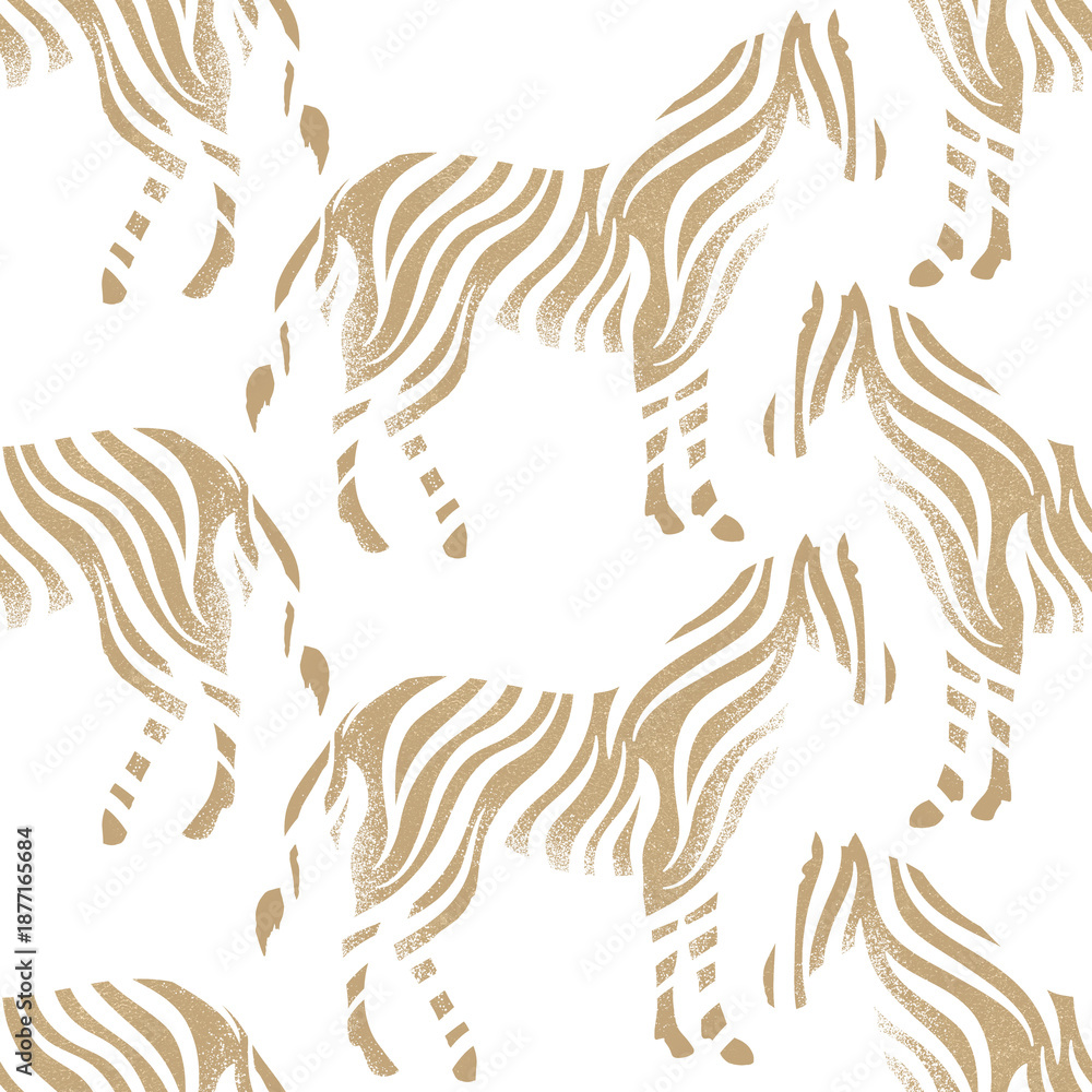 Obraz premium Brown zebra png pattern, transparent background, wild animal stamp