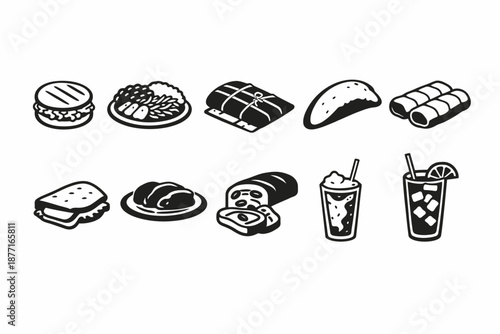 Iconos de comida venezolana