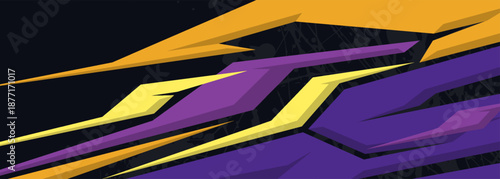 Racing sport car wrap design and vehicle livery