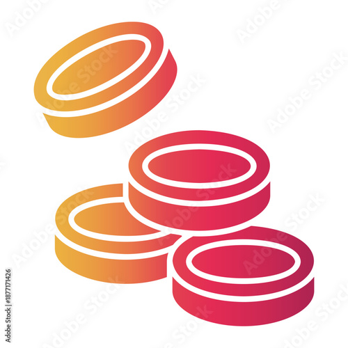 playing game Gradient icon