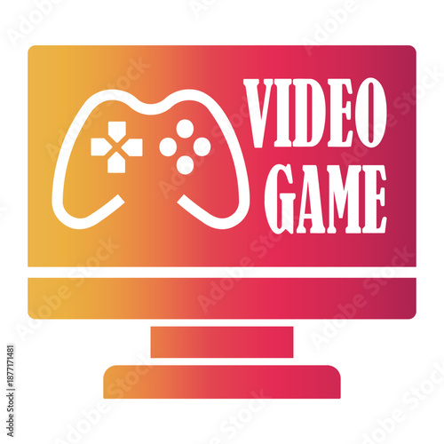 playing game Gradient icon