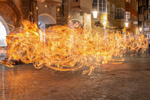 Street Fire Performance in Austria