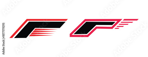 Bold Red and Black Speed Line Racing Graphics with Aggressive Striped Flow for Automotive Wraps, Motorcycles, Boats and Performance Sports Gear – Vector Design Element, Racing logo with sleek,