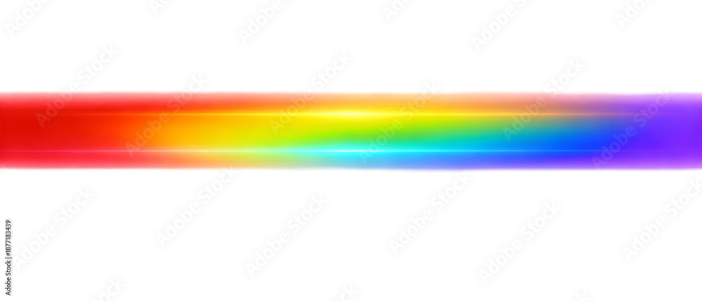 Obraz premium Horizontal gradient strip transitioning from red to purple through rainbow hues, ideal as an abstract art or graphic design element for backgrounds, textures, or decorative purposes.