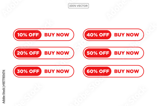 set of Shop now. Set of button shop now or buy now. Modern collection for banner. Vector illustration