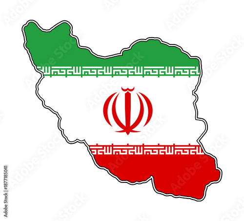 Flag of Iran, simplified sh...