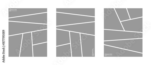 Comic inspired photo collage frame template set designed in 4:5 aspect ratio