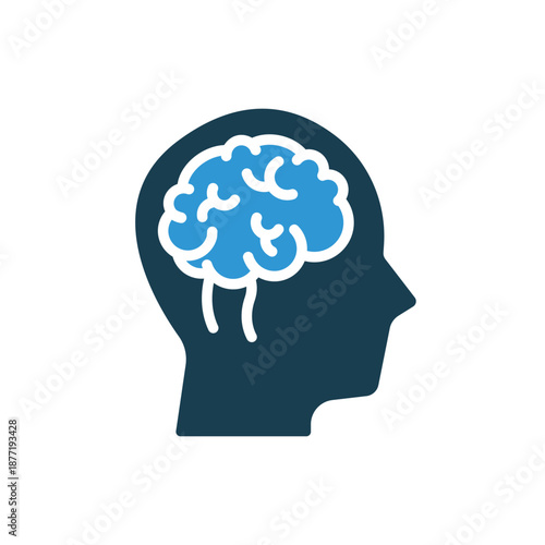neurology icons outline and Flat Style,transparent background