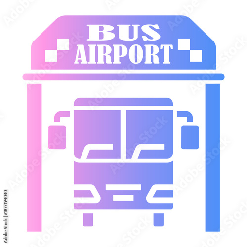 airport Gradient icon