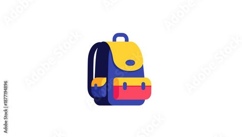 Colorful Backpack with Pockets, School or Travel Bag