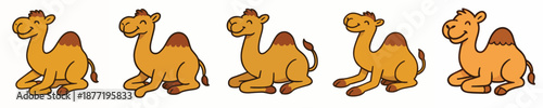 Cute Camel Character Vector Illustration