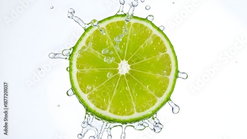 Lemon falls in water