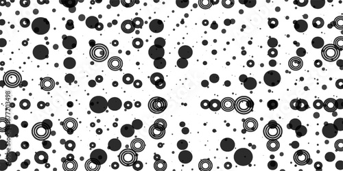 a saturated pattern of polka, confetti, contrast, abstraction, seamless vector background.eps.10.