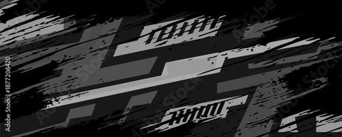 Car Livery Decal with Abstract Design Vector editable colour. Abstract racing and sport background for car livery or daily use car vinyl sticker EPS 10