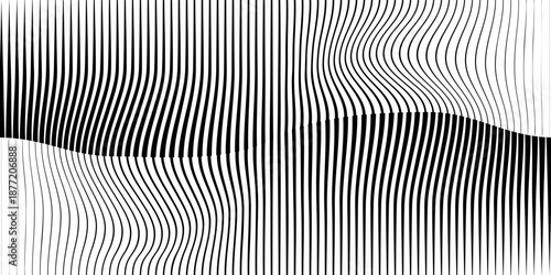 abstract black big to small irregular line pattern. vector eps10