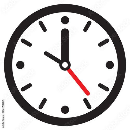 analog vector icon with second needle