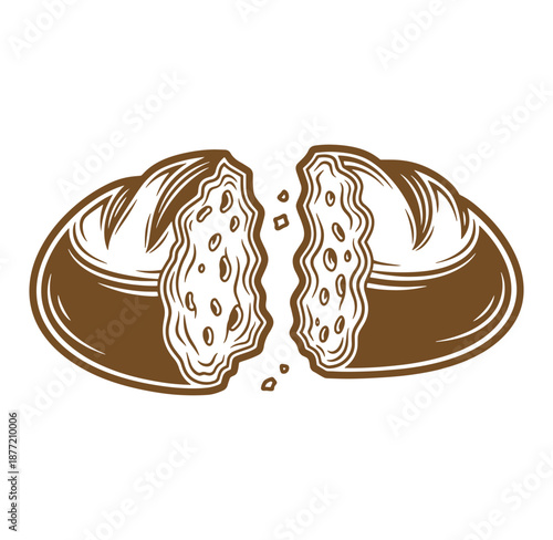 brown halfeaten doughnut with white frosting and sprinkles on white background