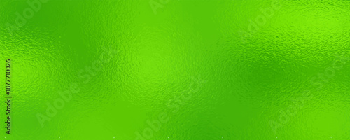 Soft Yellow green shiny Foil Texture Background with Glass Effect or sea green glass texture. bright lime green frosted foil texture with a glass-like diffusion effect. The surface has a subtle
