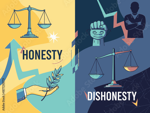 Honesty and Dishonesty Poster