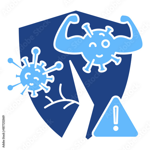 Weak Immunity glyph color icon