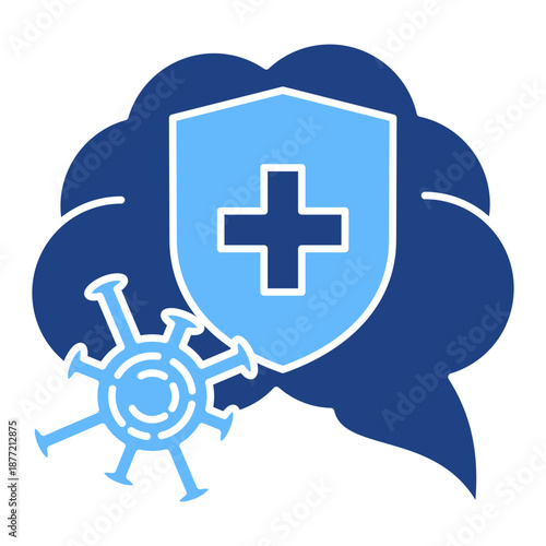 Health Immunity glyph color icon