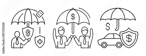 Financial and health insurance protection, car coverage, and shared